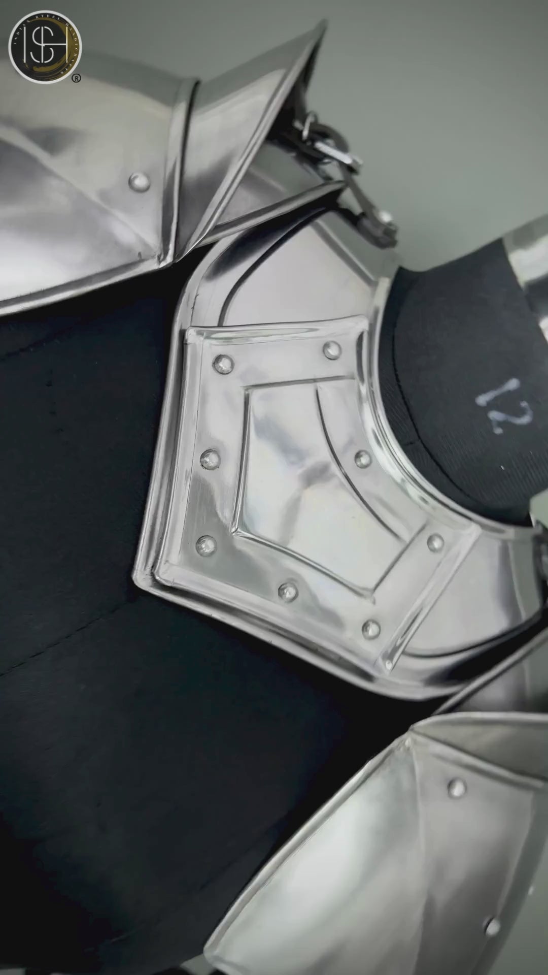 Medieval Knight Steel Gorget & Pauldron Armor 🛡️ | Perfect for LARP, Cosplay & Costume Events⚔️