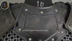 Female Knight Armor: Steel Gorget & Pouldron, Chainmail Top - LARP Cosplay